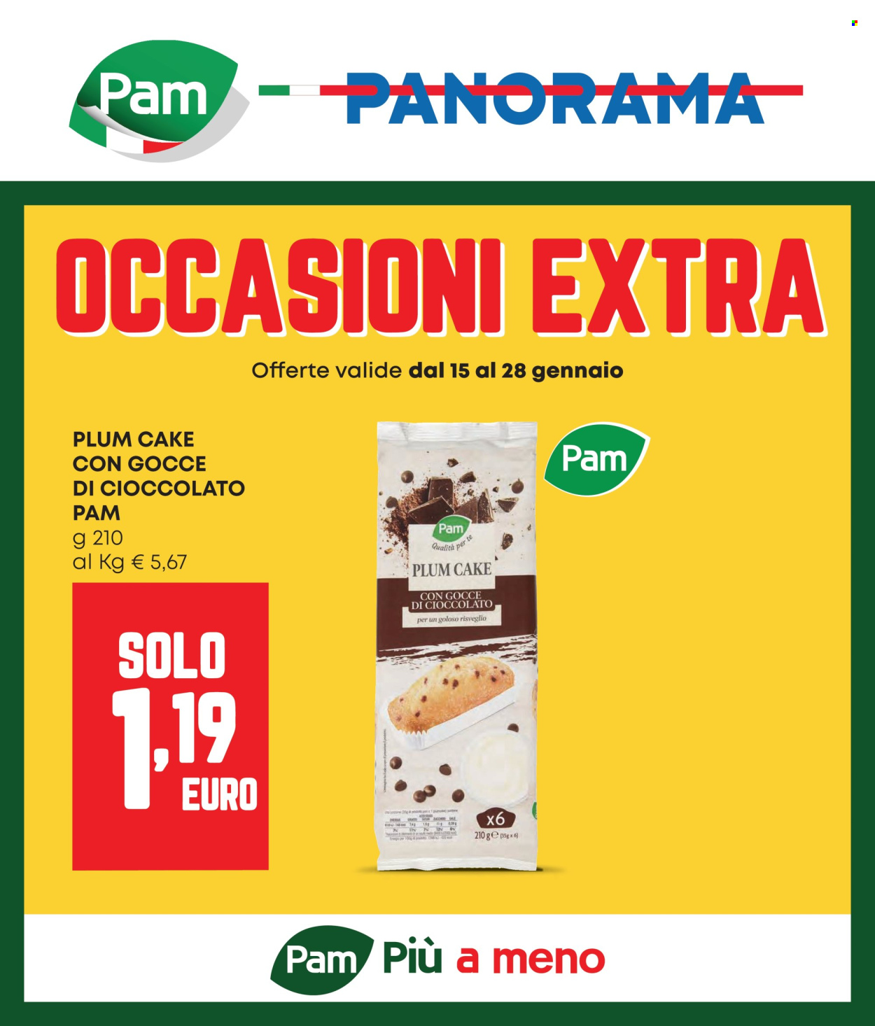 Volantino Pam Panorama - 15/1/2026 - 28/1/2026. Pagina 1