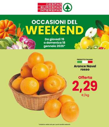 Volantino Eurospar - 15/1/2026 - 18/1/2026.