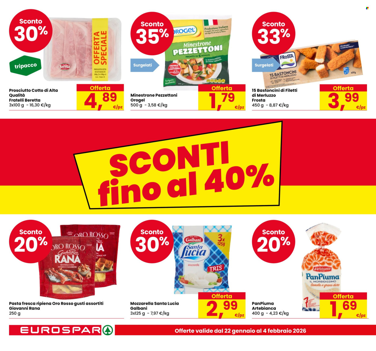 Volantino Eurospar - 22/1/2026 - 4/2/2026. Pagina 4