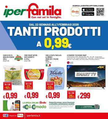 Volantino Famila - 22/1/2026 - 1/2/2026.