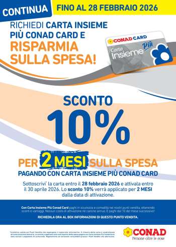 Volantino Conad - 20/1/2026 - 28/2/2026.
