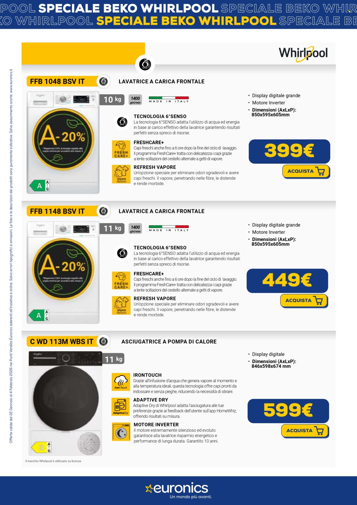 Volantino Euronics - 22/1/2026 - 4/2/2026. Pagina 3
