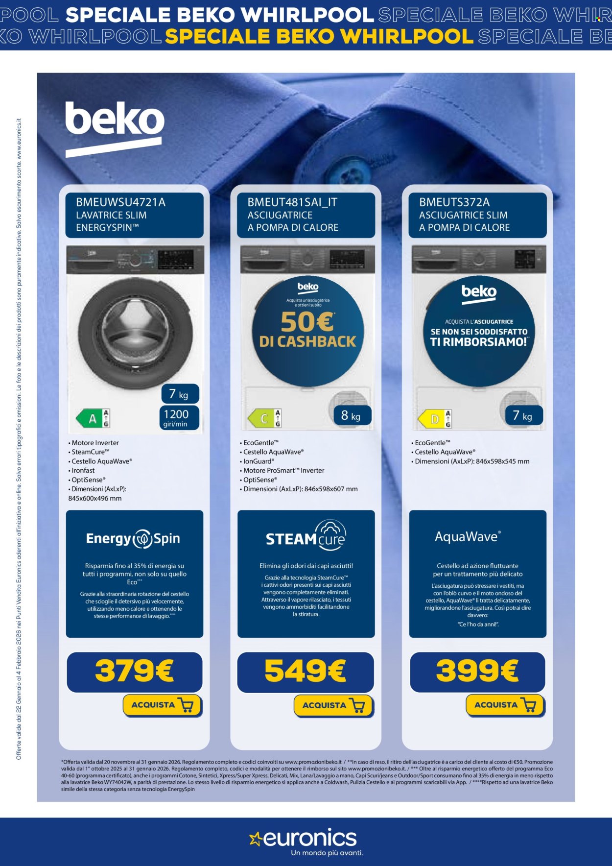 Volantino Euronics - 22/1/2026 - 4/2/2026. Pagina 7