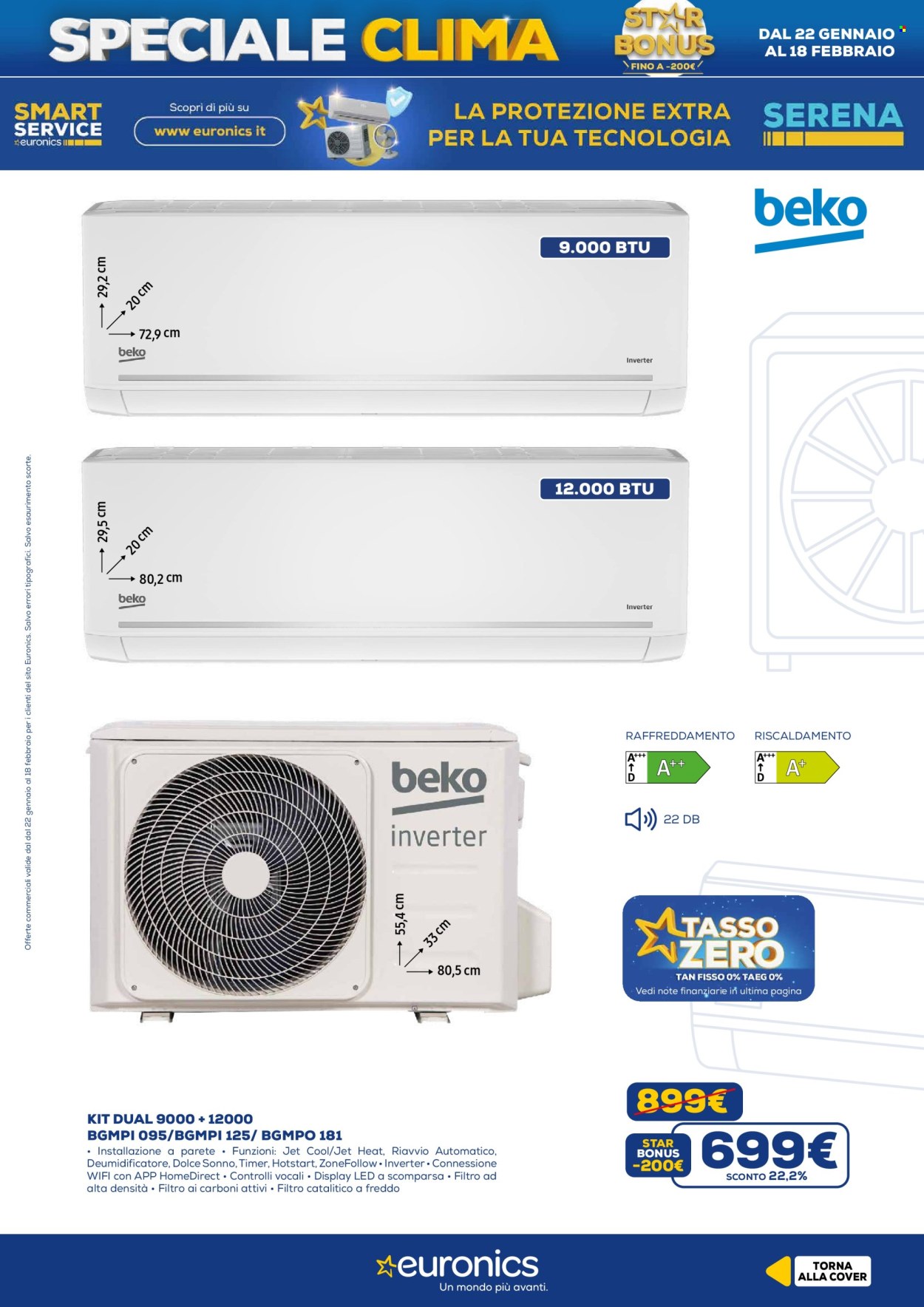 Volantino Euronics - 22/1/2026 - 18/2/2026. Pagina 9