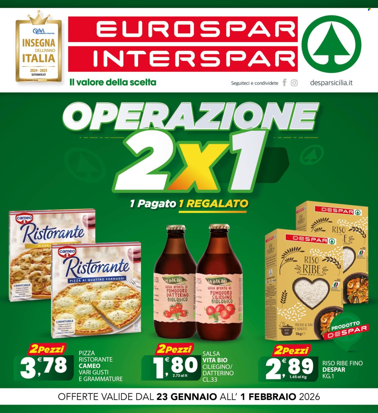 Volantino Eurospar - 23/1/2026 - 1/2/2026. Pagina 1