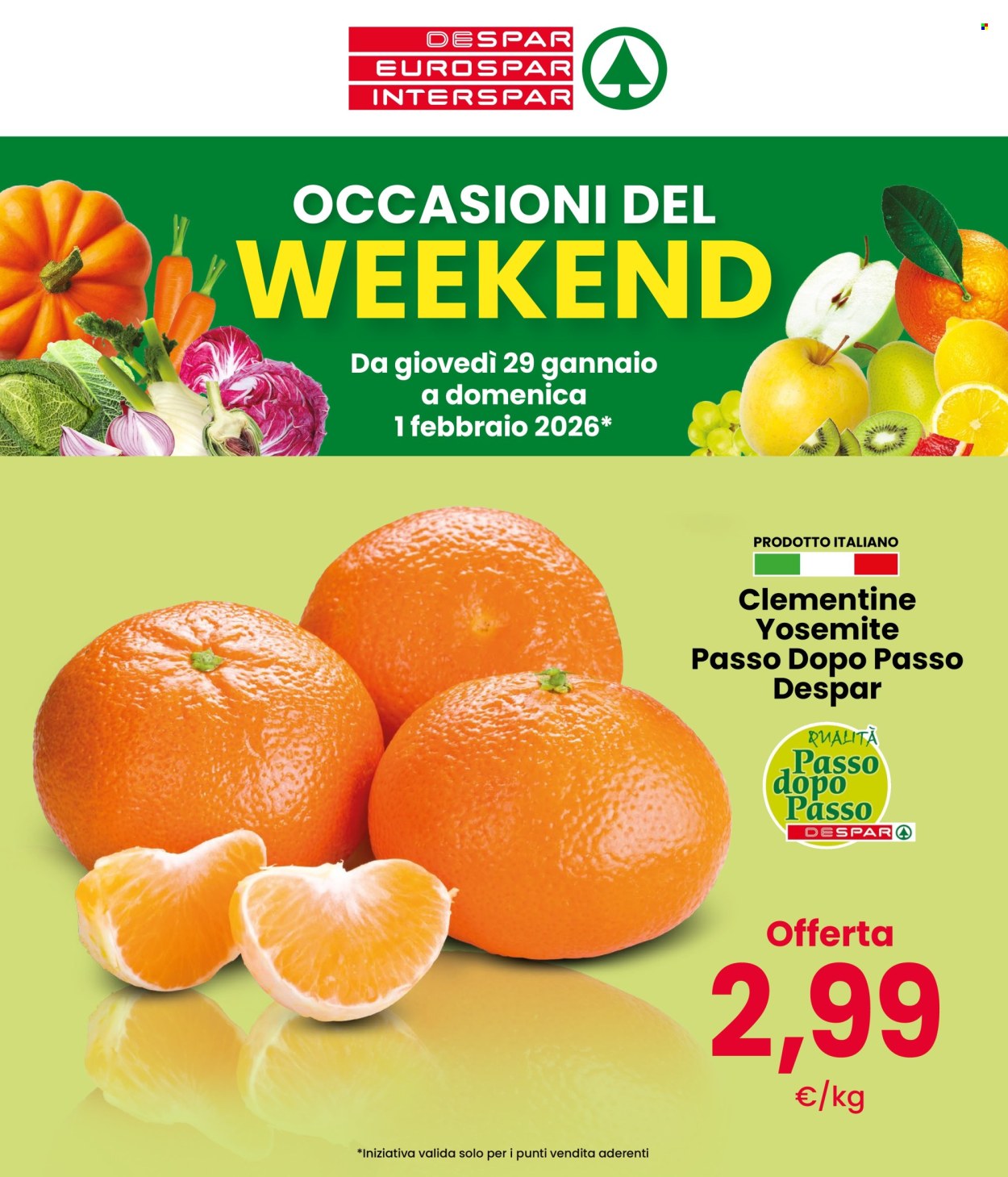 Volantino Interspar - 29/1/2026 - 1/2/2026. Pagina 1
