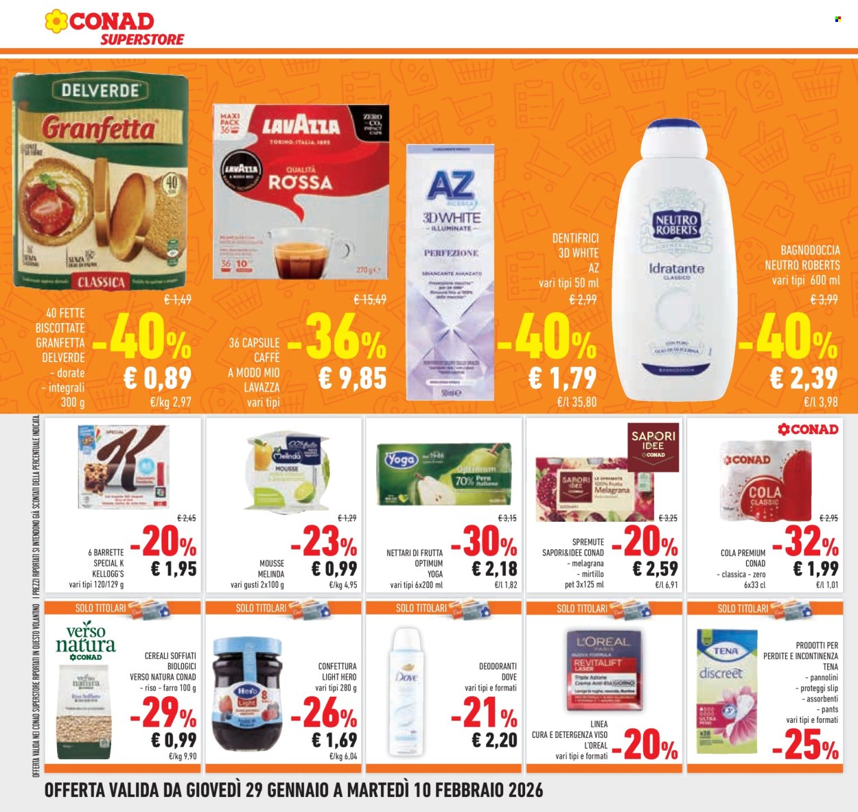 Volantino Conad Superstore - 29/1/2026 - 10/2/2026. Pagina 28