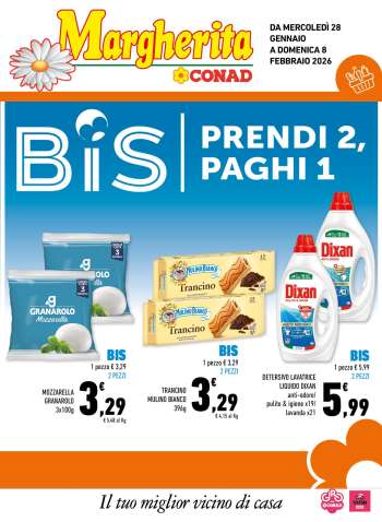 Volantino Margherita Conad - 28/1/2026 - 8/2/2026.