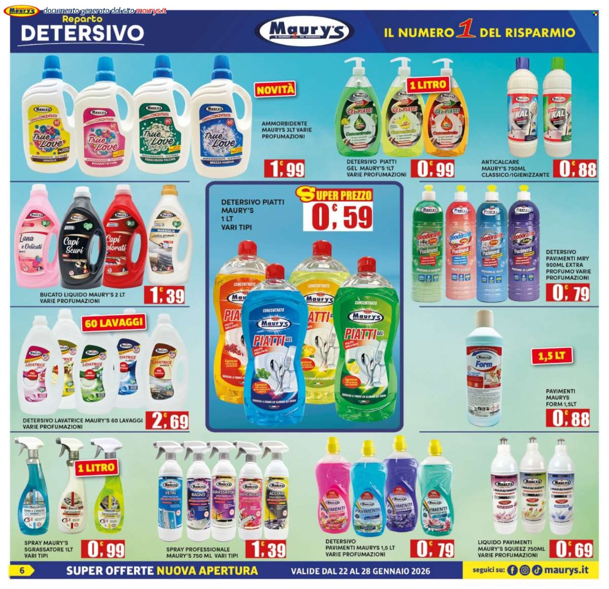 Leták Maury's - 22.1.2026 - 28.1.2026. Strana 6