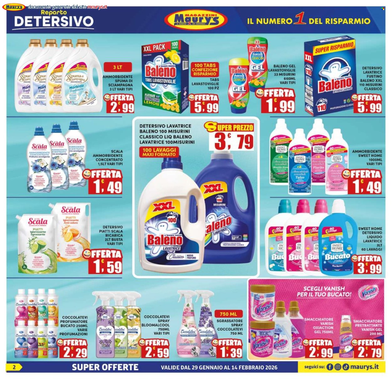 Leták Maury's - 29.1.2026 - 14.2.2026. Strana 2