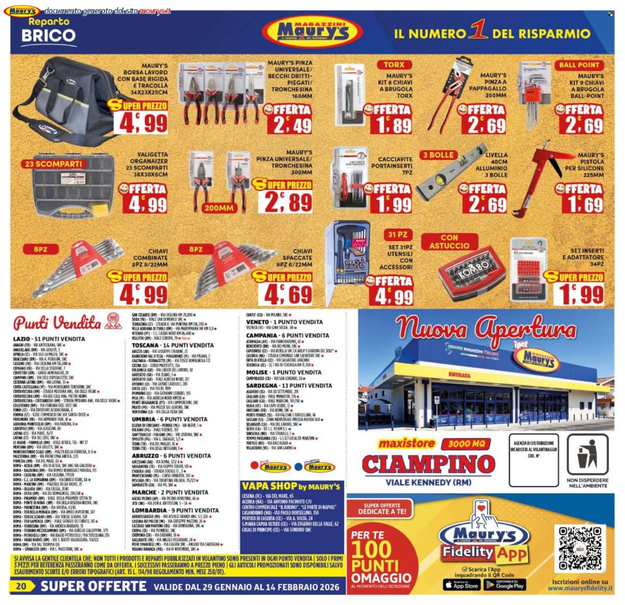Volantino Maury's - 29/1/2026 - 14/2/2026. Pagina 20