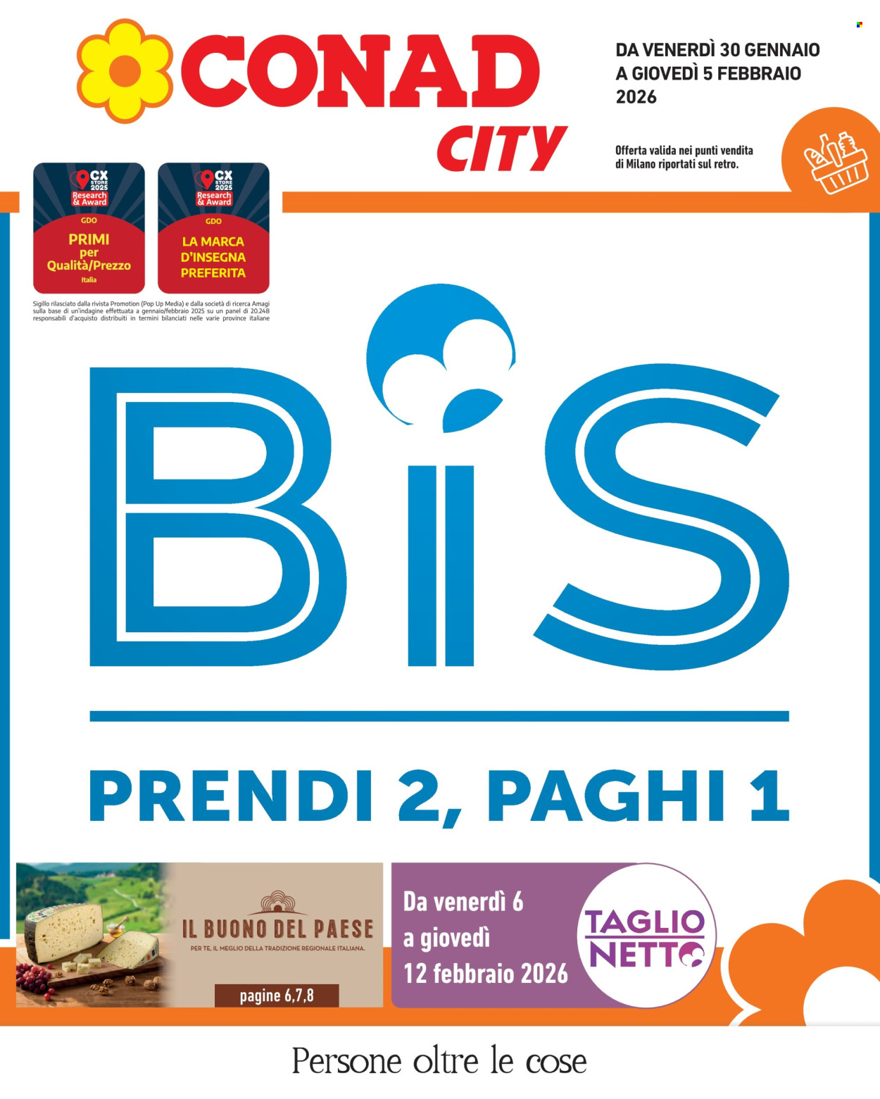 Volantino Conad City - 30/1/2026 - 5/2/2026. Pagina 1