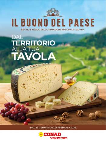 Volantino Conad Superstore - 29/1/2026 - 22/2/2026.