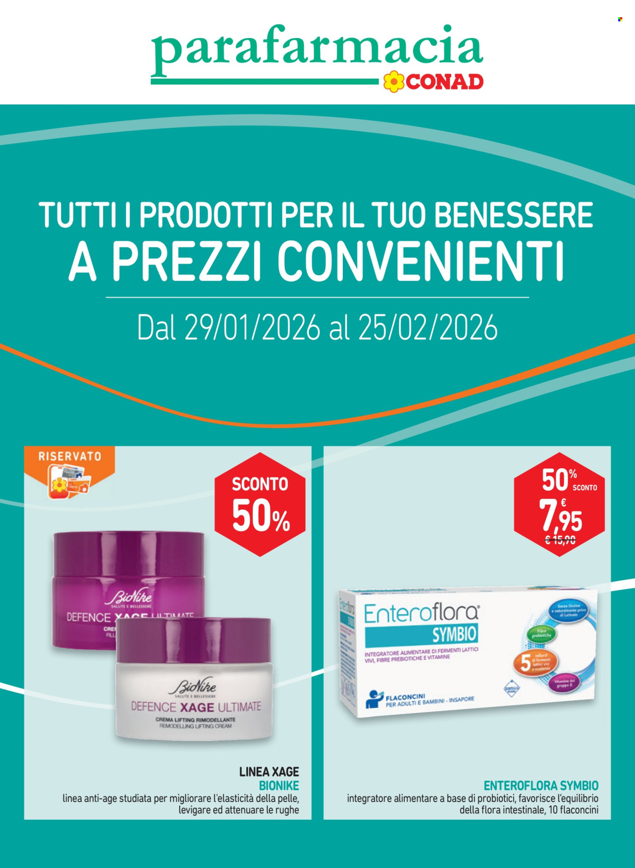 Leták Parafarmacia Conad - 29.1.2026 - 25.2.2026. Strana 1