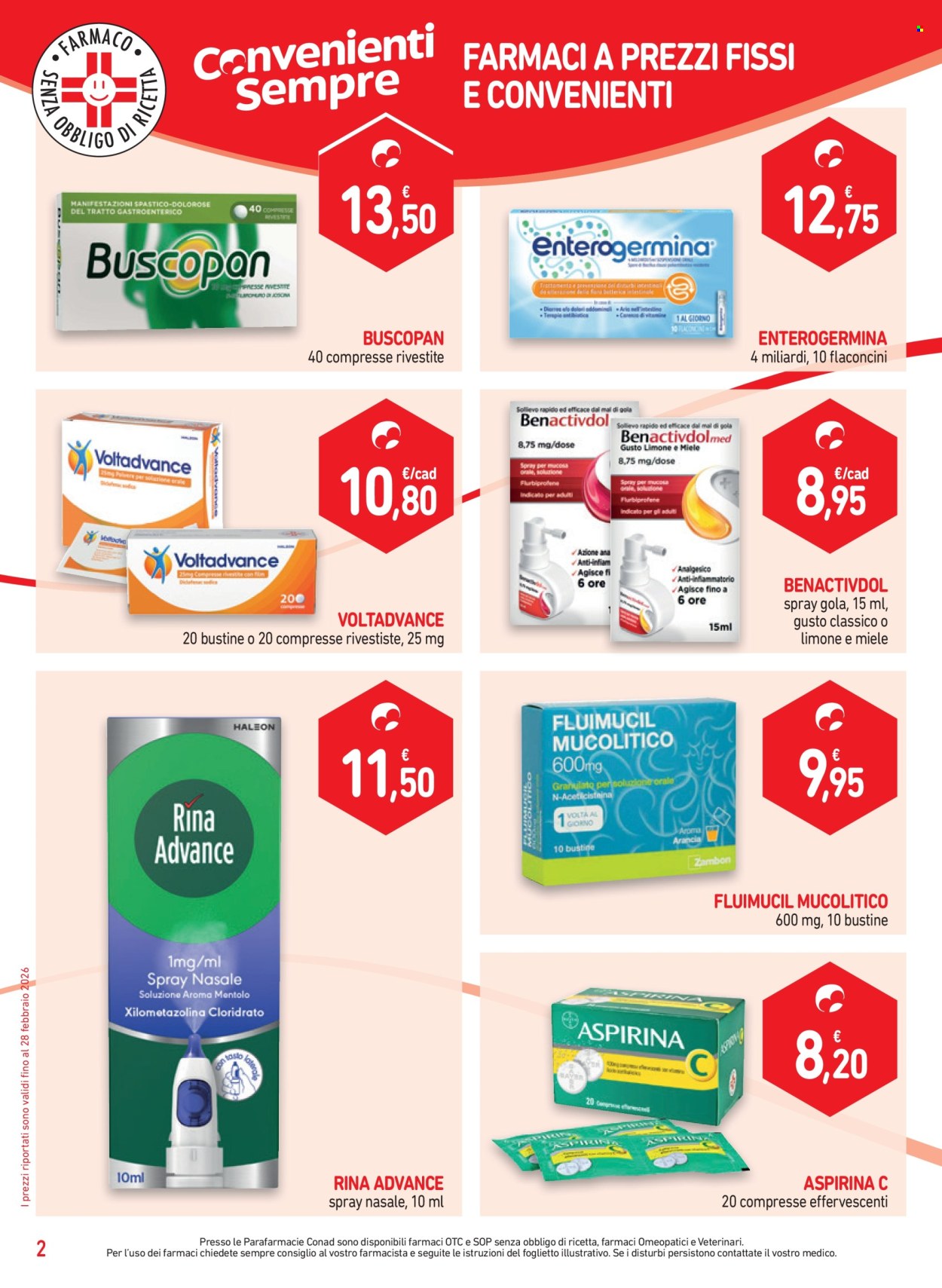 Leták Parafarmacia Conad - 29.1.2026 - 25.2.2026. Strana 2