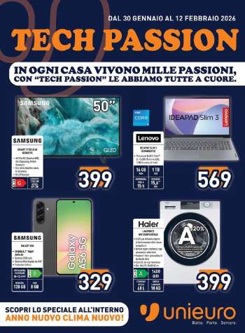 Volantino Unieuro - 30/1/2026 - 12/2/2026.