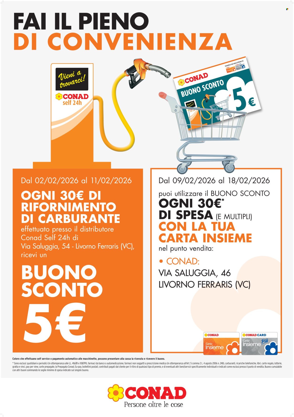 Volantino Conad Self 24h - 2/2/2026 - 11/2/2026. Pagina 1