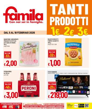 Volantino Famila - 5/2/2026 - 18/2/2026.