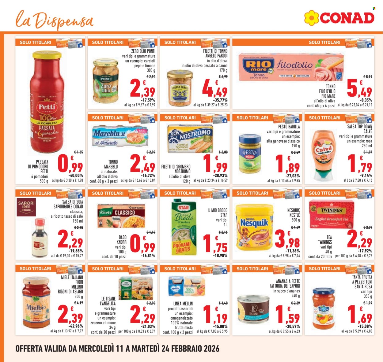 Volantino Conad - 11/2/2026 - 24/2/2026. Pagina 18
