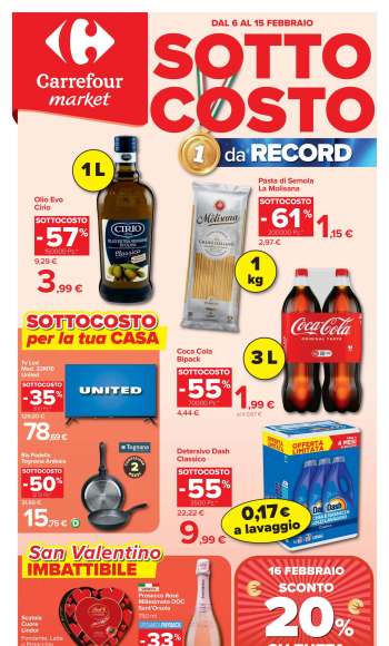 Volantino Carrefour - 6/2/2026 - 15/2/2026.