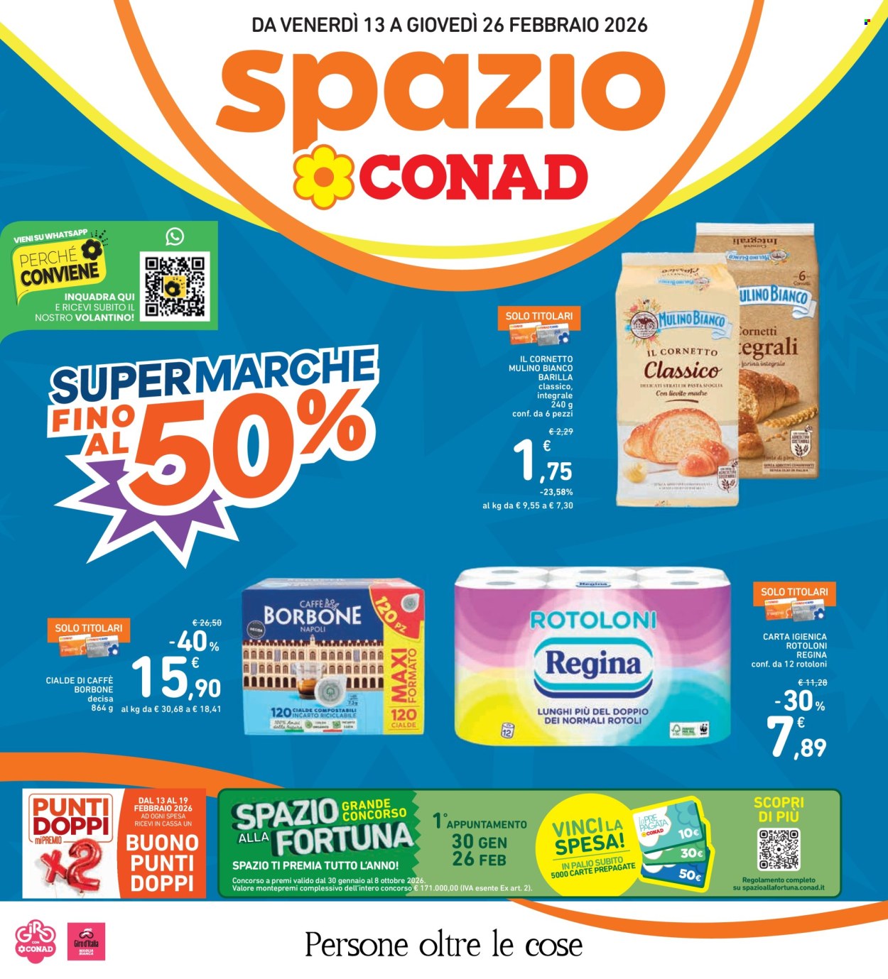 Volantino Spazio Conad - 13/2/2026 - 26/2/2026. Pagina 1