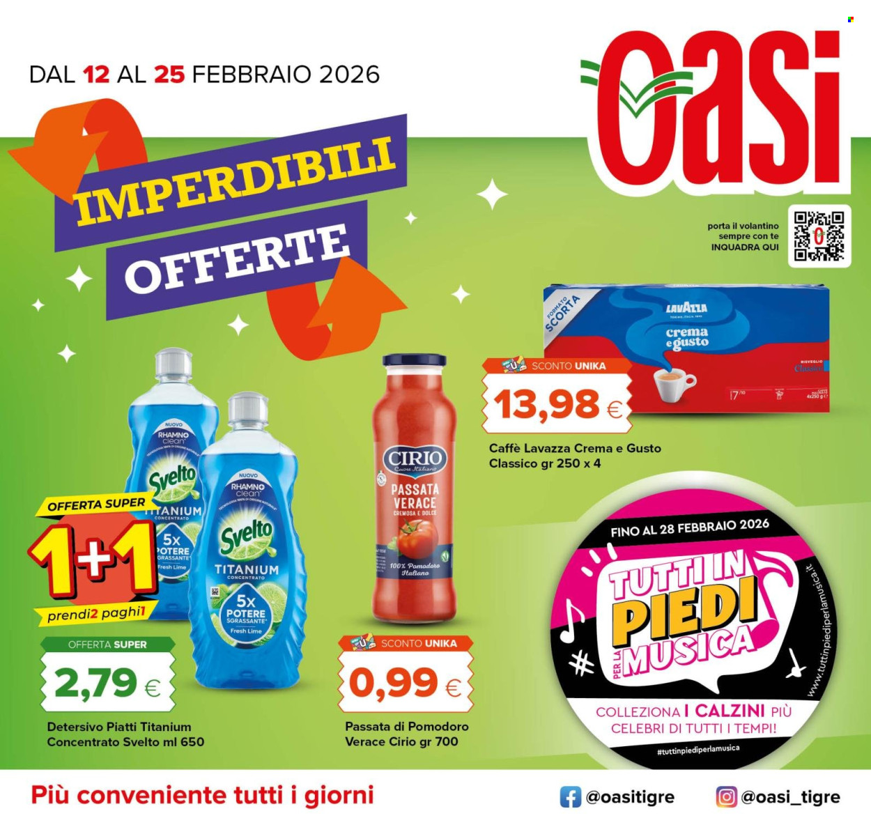 Volantino Oasi - 12/2/2026 - 25/2/2026. Pagina 1