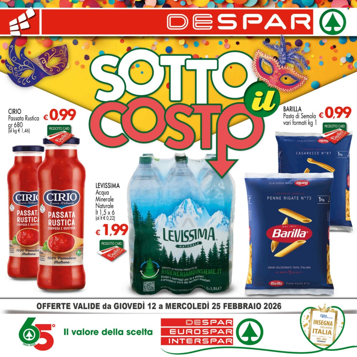 Volantino Despar - 12/2/2026 - 25/2/2026. Pagina 1