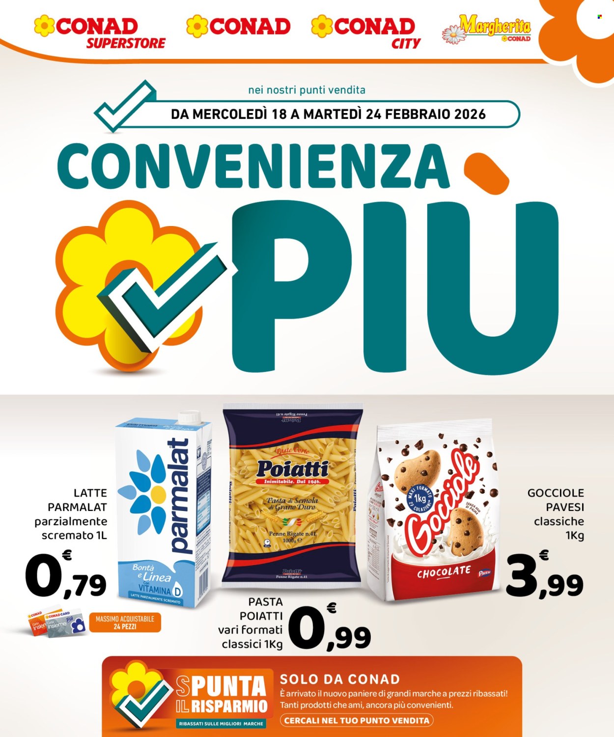 Leták Conad - 18.2.2026 - 24.2.2026. Strana 1