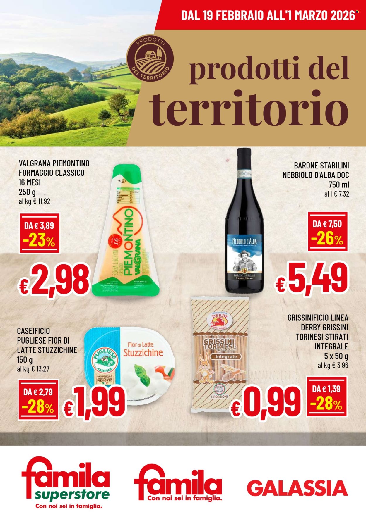 Volantino Famila - 19/2/2026 - 1/3/2026. Pagina 1