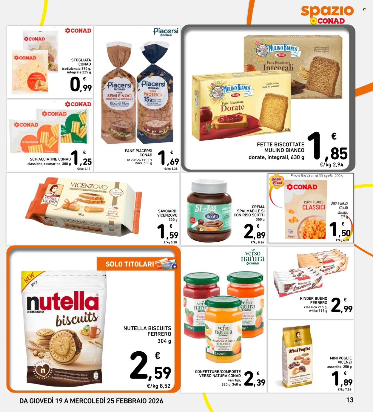 Volantino Spazio Conad - 19/2/2026 - 25/2/2026. Pagina 13