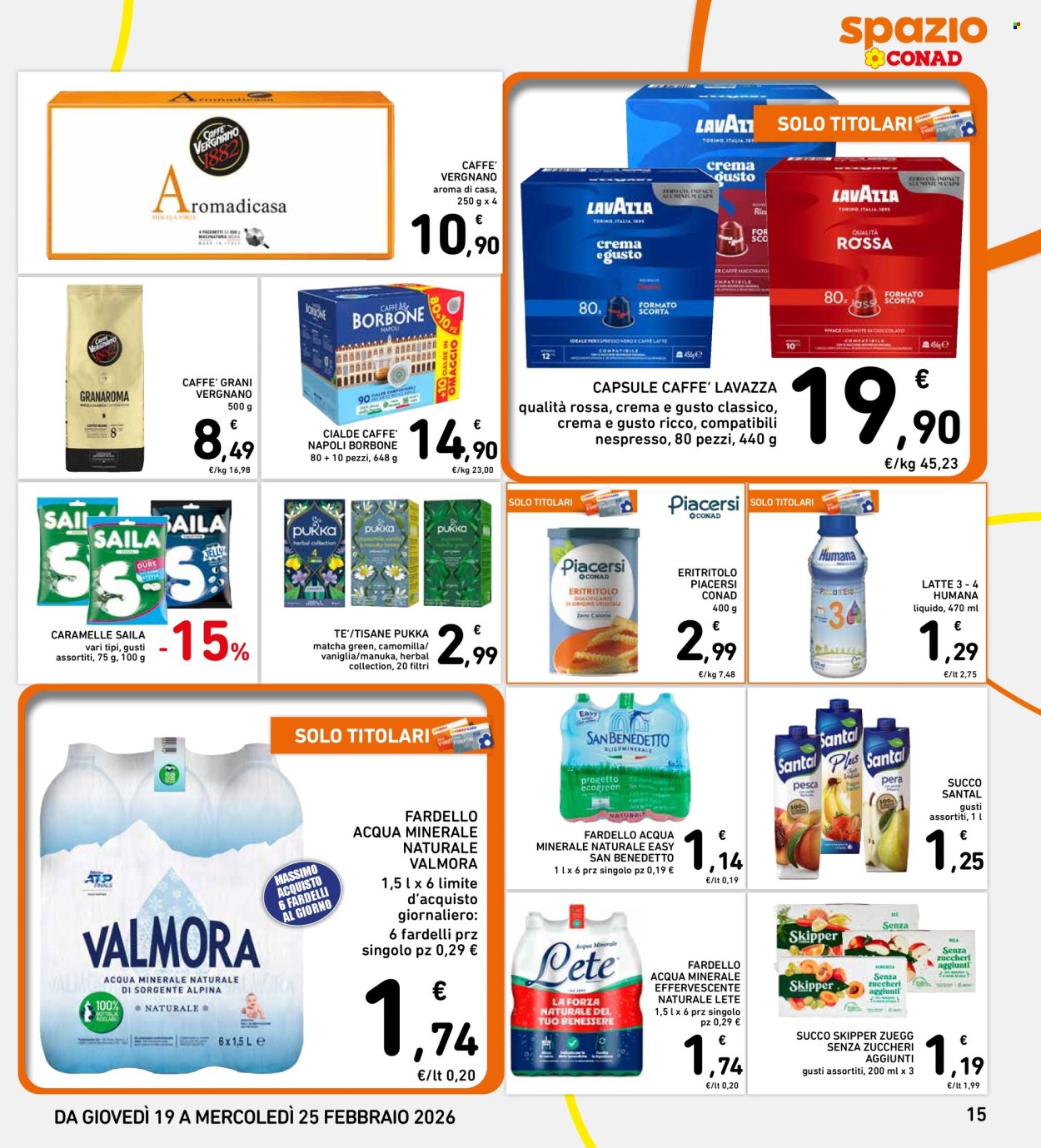 Volantino Spazio Conad - 19/2/2026 - 25/2/2026. Pagina 15