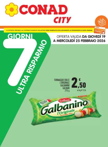 Volantino Conad City - 19/2/2026 - 25/2/2026.