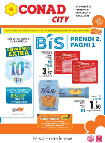 Volantino Conad City - 26/2/2026 - 11/3/2026.