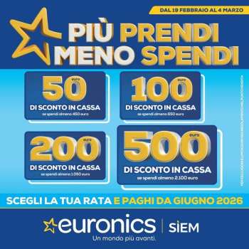 Volantino Euronics - 19/2/2026 - 4/3/2026.
