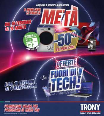 Volantino Trony - 19/2/2026 - 4/3/2026.