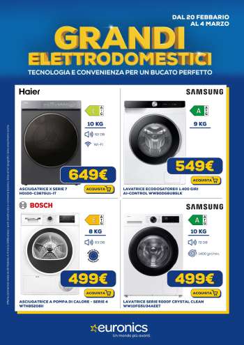 Volantino Euronics - 20/2/2026 - 4/3/2026.