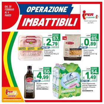 Volantino Iper, La grande i - 20/2/2026 - 4/3/2026.