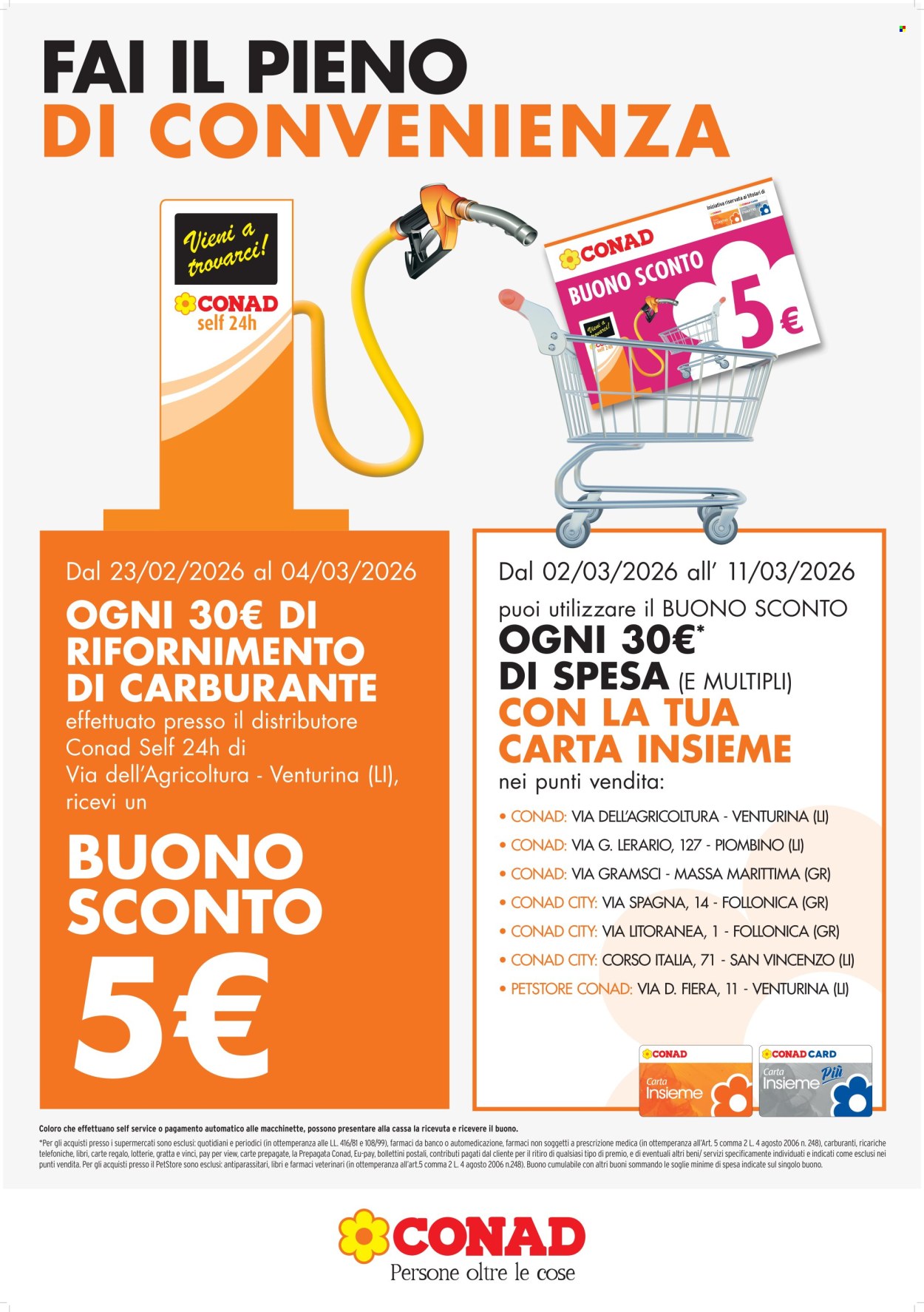 Leták Conad - 23.2.2026 - 4.3.2026. Strana 1