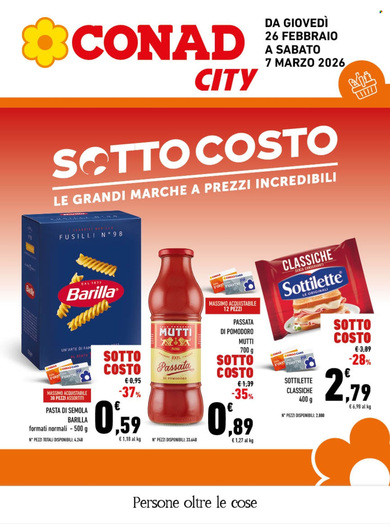 Volantino Conad City - 26/2/2026 - 7/3/2026. Pagina 1