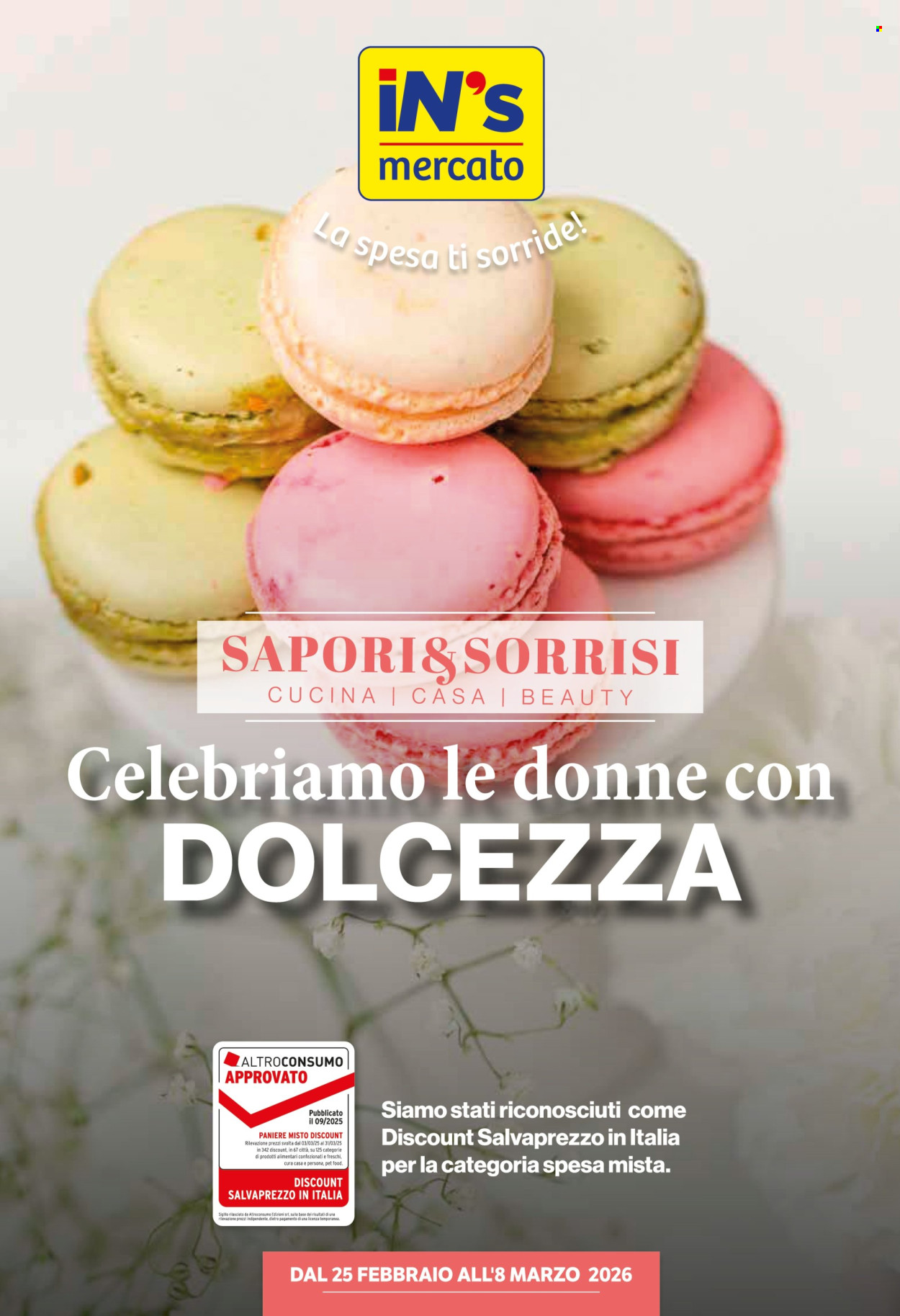 Volantino iN's Mercato - 25/2/2026 - 8/3/2026. Pagina 1