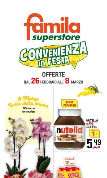 Volantino Famila - 26/2/2026 - 8/3/2026.