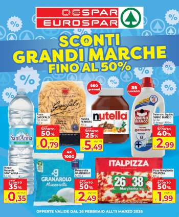 Volantino Eurospar - 26/2/2026 - 11/3/2026.
