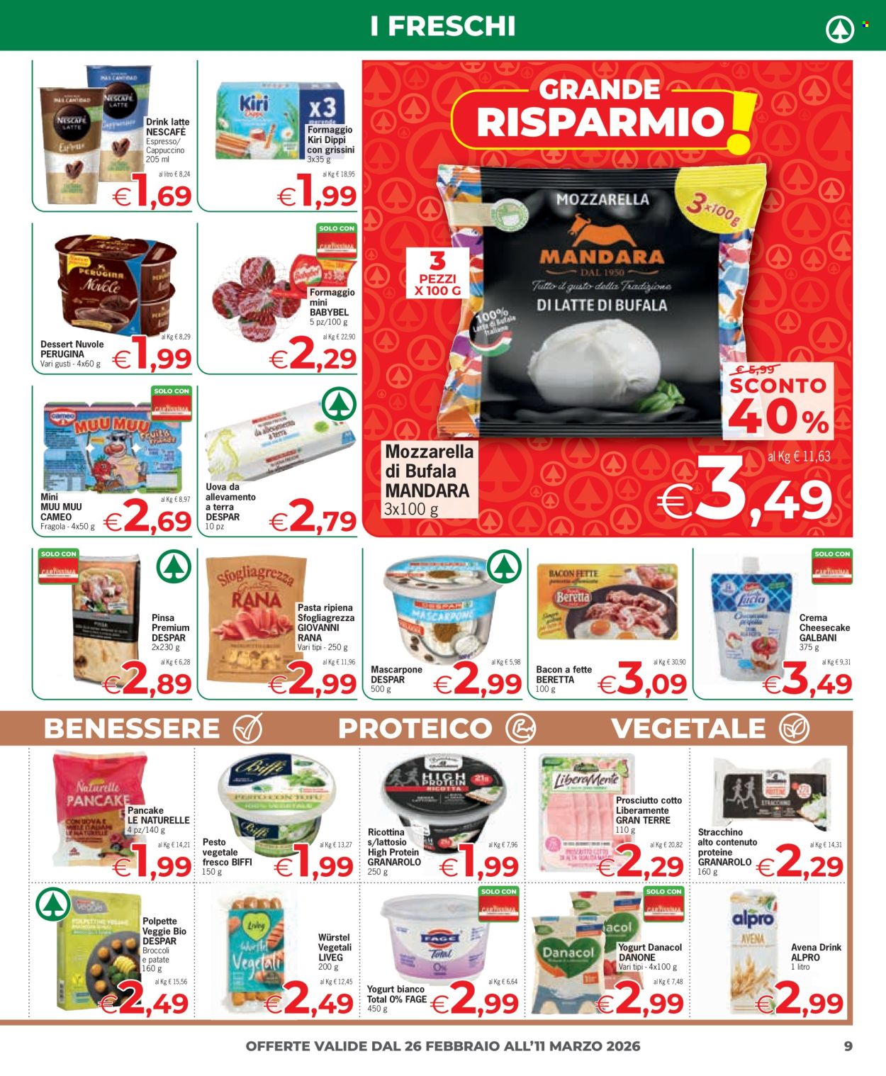 Leták Eurospar - 26.2.2026 - 11.3.2026. Strana 9