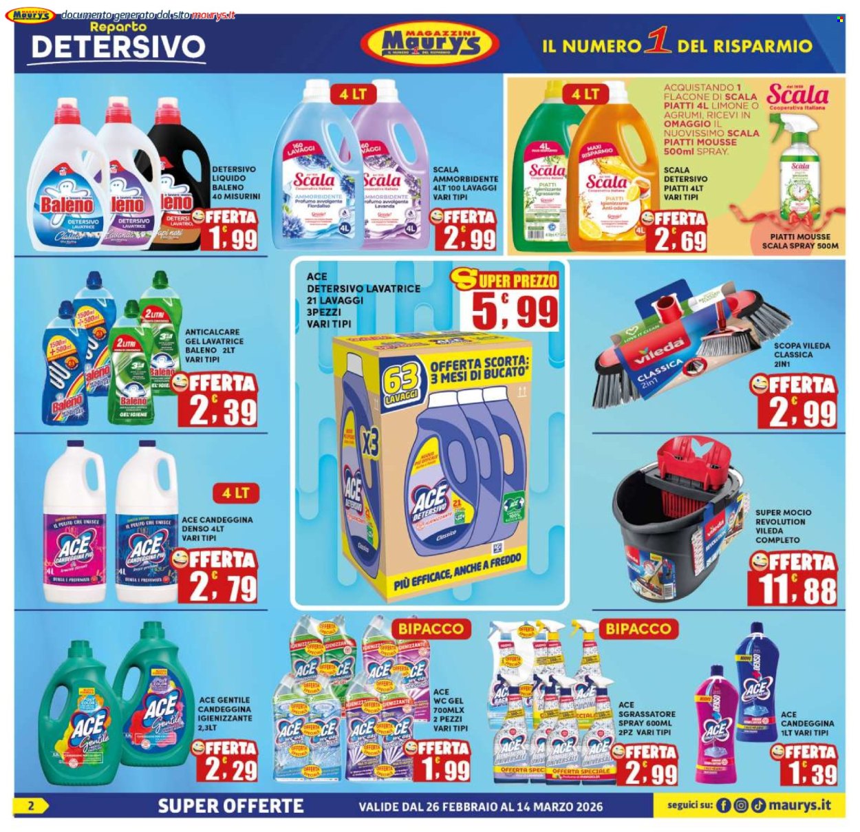 Leták Maury's - 26.2.2026 - 14.3.2026. Strana 2