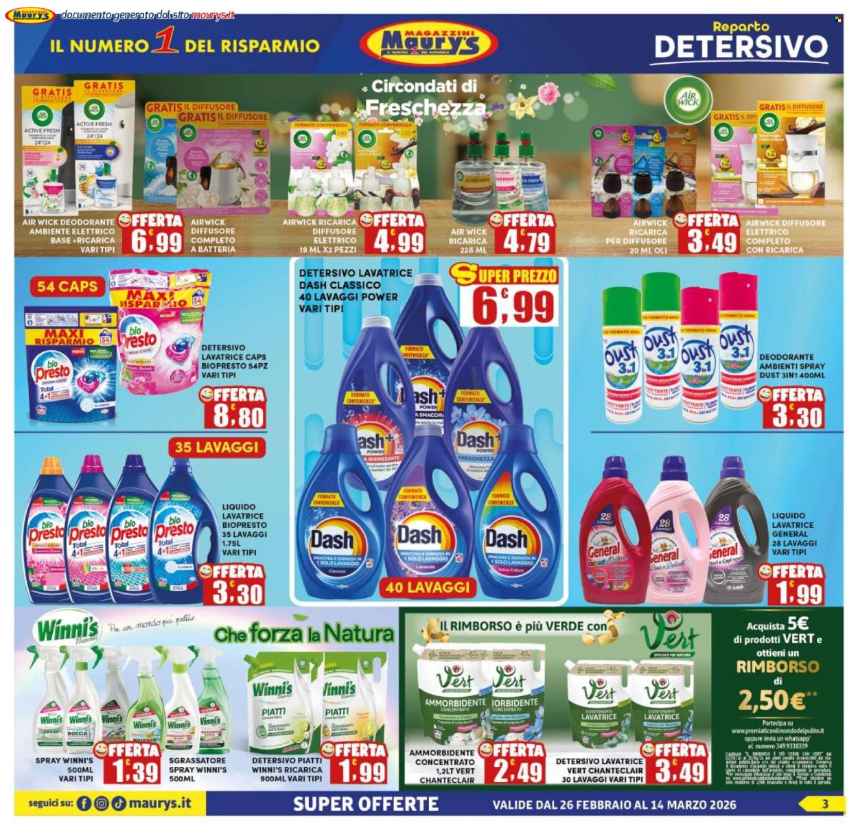 Leták Maury's - 26.2.2026 - 14.3.2026. Strana 3