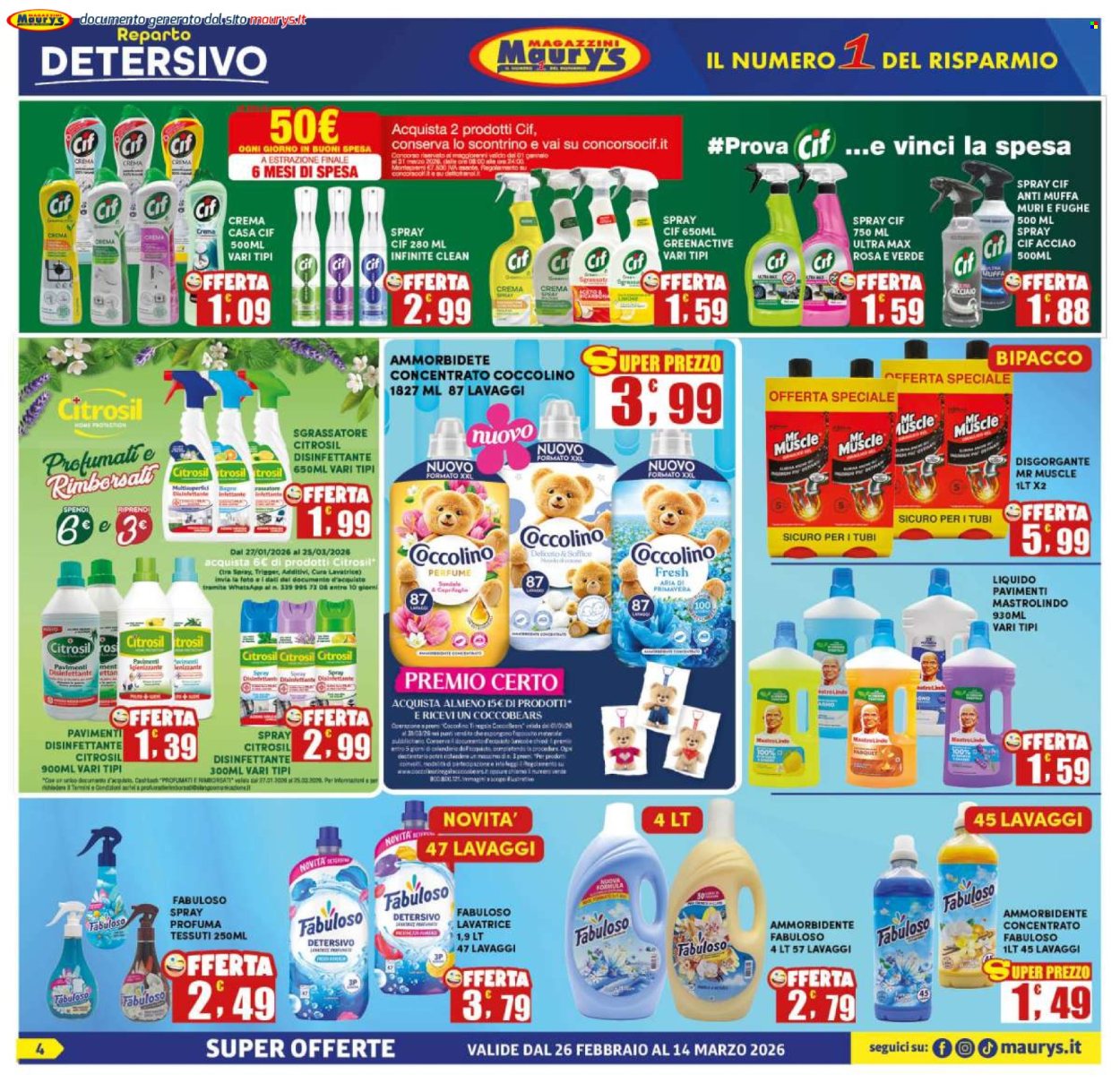 Leták Maury's - 26.2.2026 - 14.3.2026. Strana 4