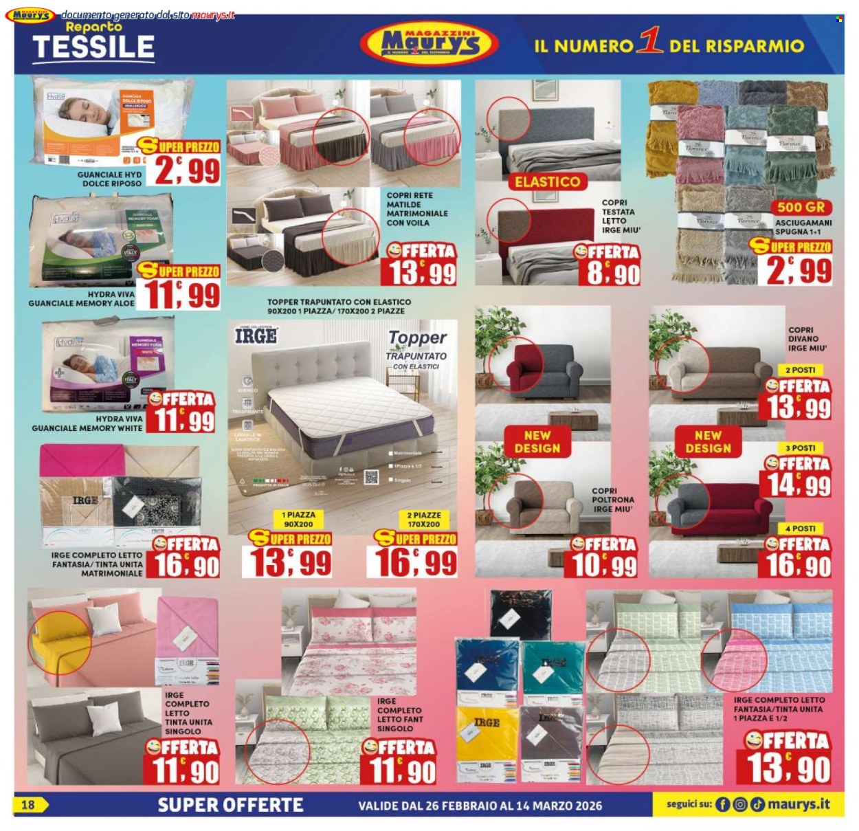Volantino Maury's - 26/2/2026 - 14/3/2026. Pagina 18