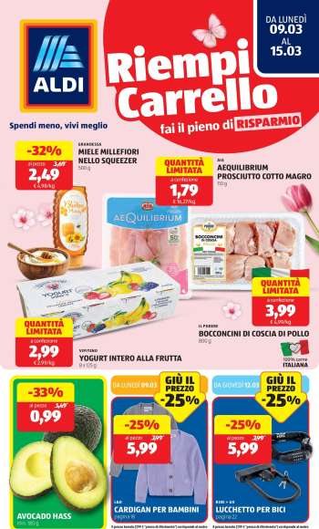 Volantino Aldi - 9/3/2026 - 15/3/2026.