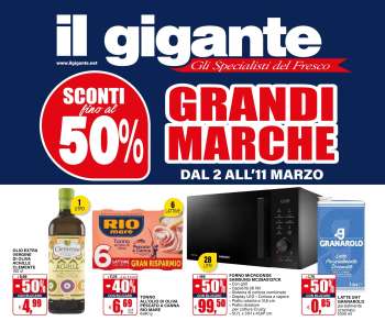 Volantino Il Gigante - 2/3/2026 - 11/3/2026.
