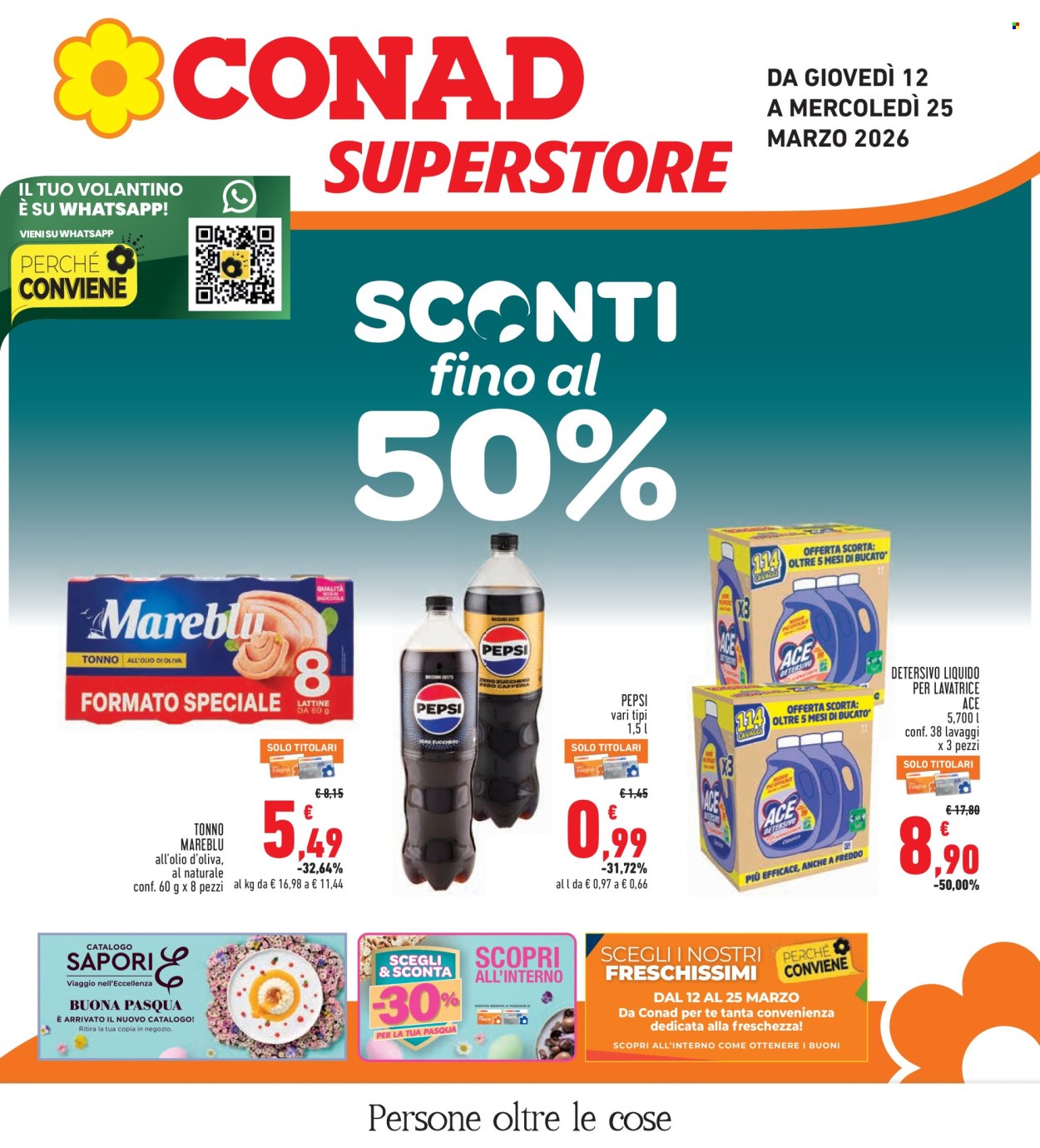 Volantino Conad Superstore - 12/3/2026 - 25/3/2026. Pagina 1